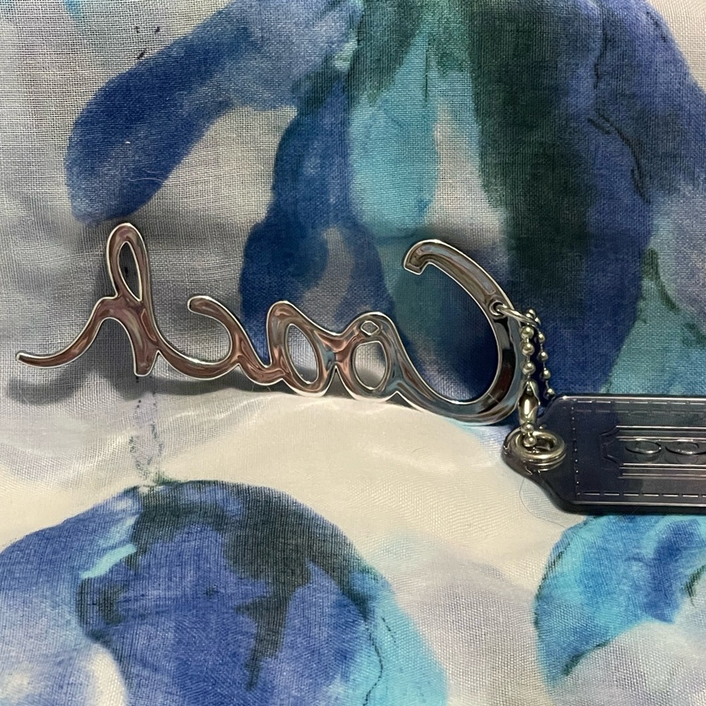 Coach Poppy black mirrored hang tag/charm - Picture 10 of 10